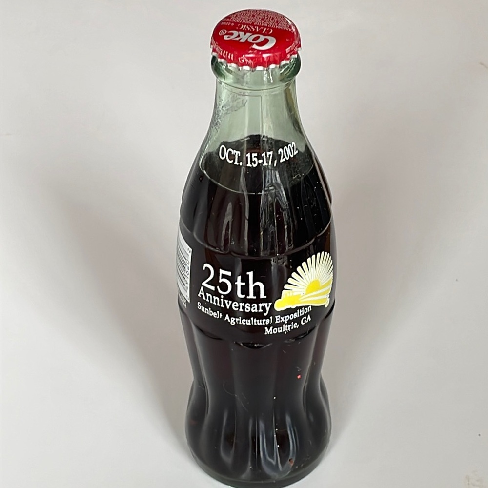 2002 25th Anniversary Sunbelt Agricultural Coke Bottle